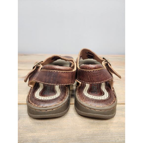 Born Fisherman Brown Leather Open Toe Casual Sandal Men 12 US main image 7